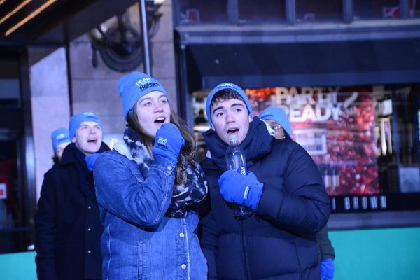 Laura Dreyfuss and Noah Galvin Photo
