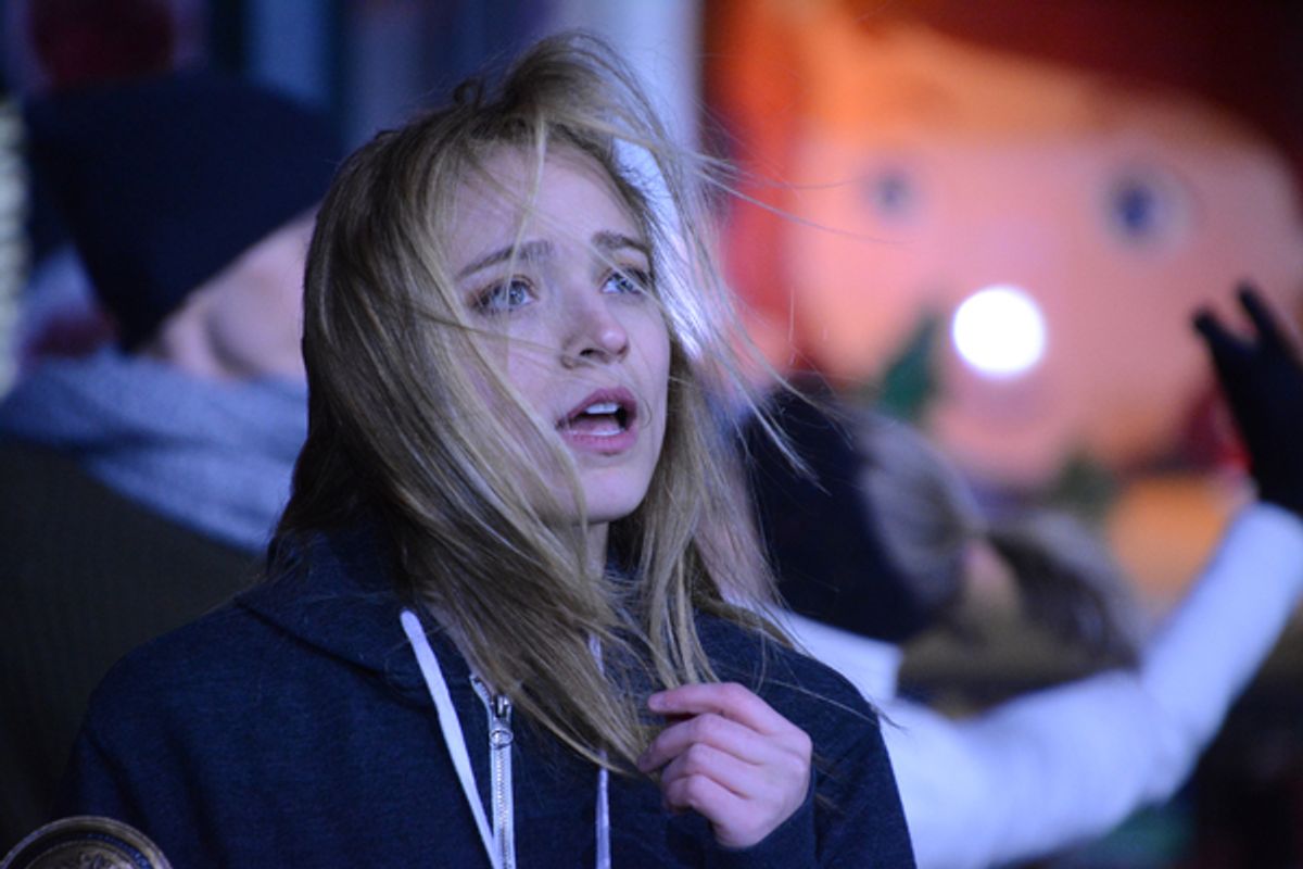 Christy Altomare at Broadway Heads to Herald Square to Rehearse for the MACY'S Thanksgiving Day Parade!