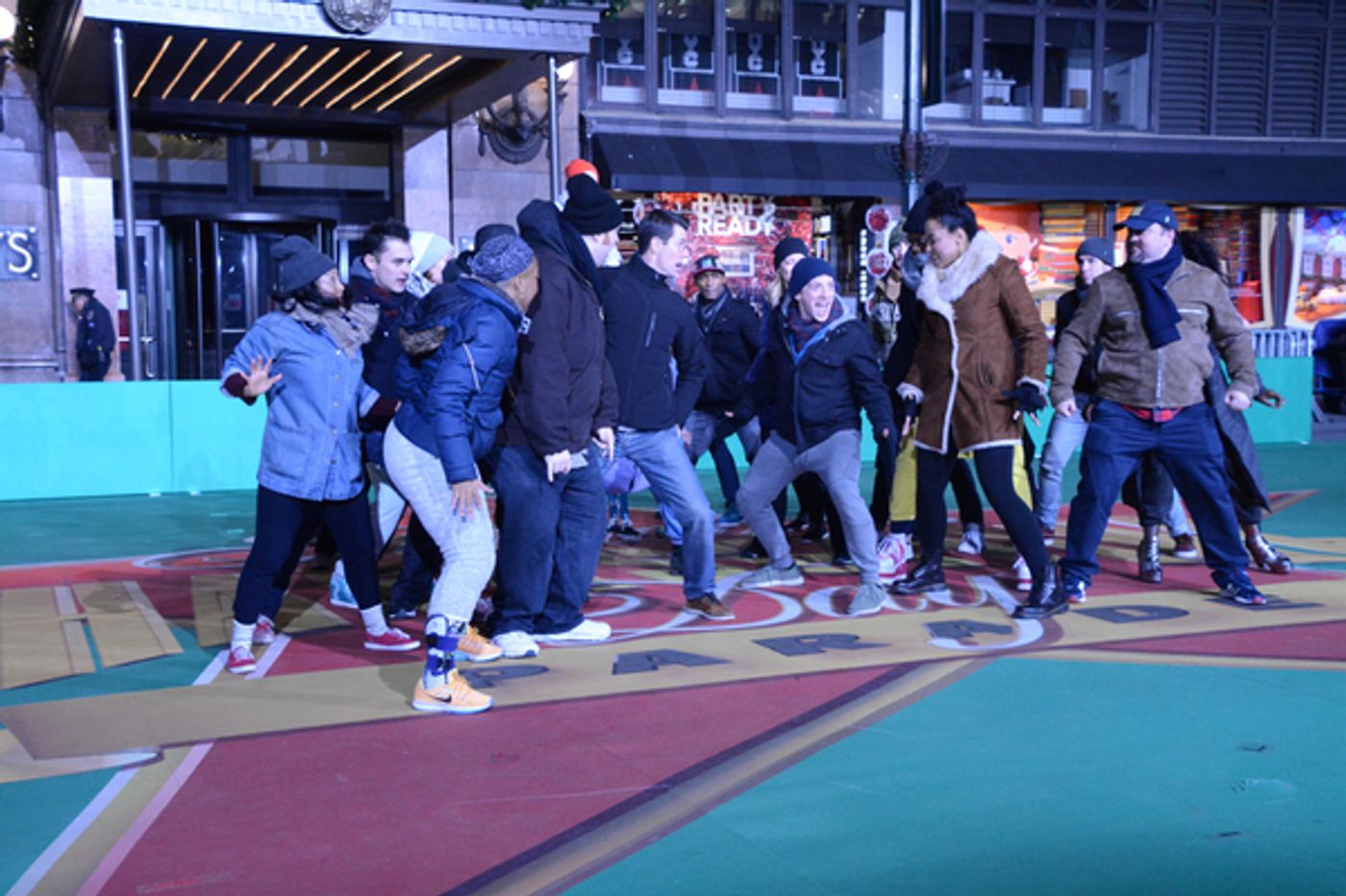Photo Coverage: Broadway Heads to Herald Square to Rehearse for the MACY'S Thanksgiving Day Parade!  Image