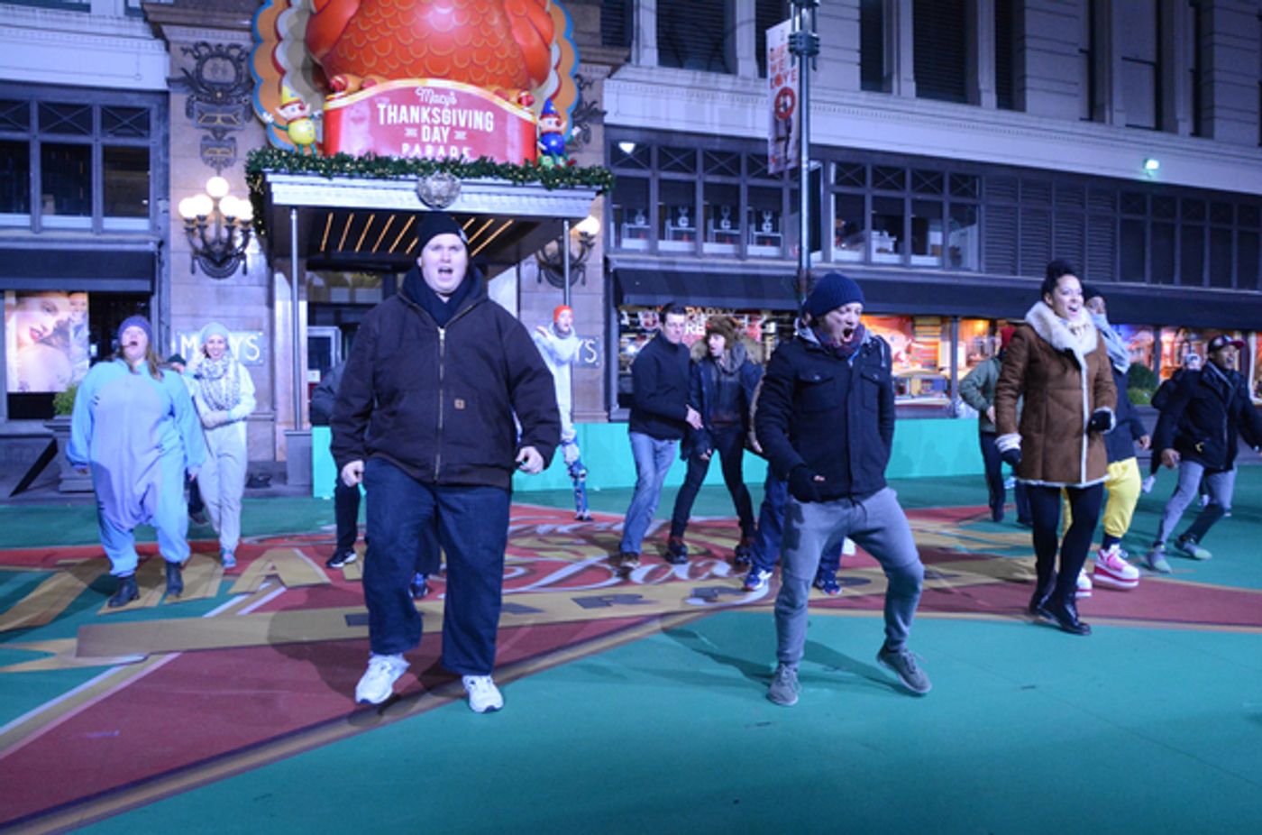 Photo Coverage: Broadway Heads to Herald Square to Rehearse for the MACY'S Thanksgiving Day Parade!  Image
