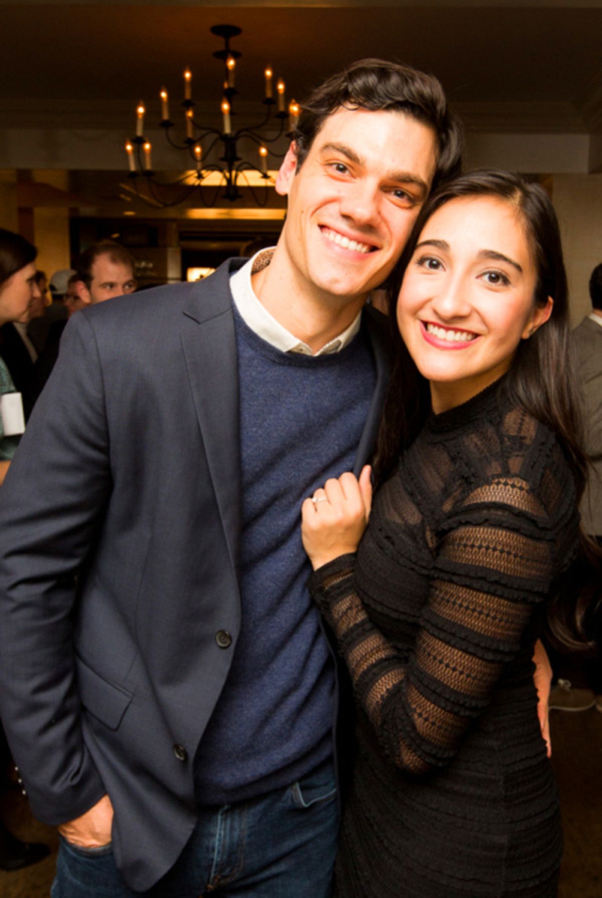 Robert Lenzi and Krystina Alabado celebrate the Opening Night of THE MAD ONES at Sarabeth's on Central Park South. Photo: Jeffrey Lee / On the Spot Image at 