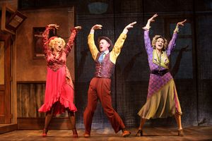 Samantha Sostarich (Lily St. Regis), Matt Crowle (Rooster) and Carrie Hitchcock (Miss Photo