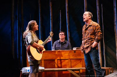 L-R: Merideth Kaye Clark, Mont Chris Hubbard and Leif Norby in "Winter Song."
 Photo