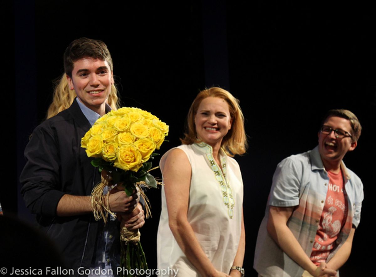 Noah Galvin and the cast of Dear Evan Hansen at 