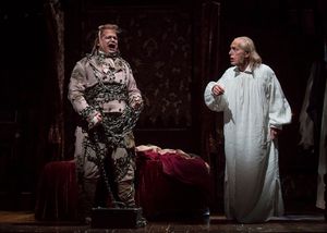 Joe Foust (Jacob Marley) and Larry Yando (Ebenezer Scrooge) @ BroadwayWorld Joe Foust (Jacob Marley) and Larry Yando (Ebenezer Scrooge) Photo