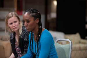 Kelly O'Sullivan (That Bitch on the Couch/White Woman) and Celeste Cooper (Imani) @ BroadwayWorld Kelly O'Sullivan (That Bitch on the Couch/White Woman) and Celeste Cooper (Imani) Photo