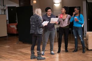 Kelly O'Sullivan (That Bitch on the Couch/White Woman), Danielle Davis (Ry), Nora Carroll (Octavia) and Celeste Cooper (Imani) @ BroadwayWorld Kelly O'Sullivan (That Bitch on the Couch/White Woman), Danielle Davis (Ry), Nora Car Photo