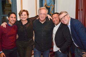 Maulik Pancholy, Cady Huffman, Eugene Pack, Tate Donovan, Alan Zweibel @ BroadwayWorld Maulik Pancholy, Cady Huffman, Eugene Pack, Tate Donovan, Alan Zweibel Photo