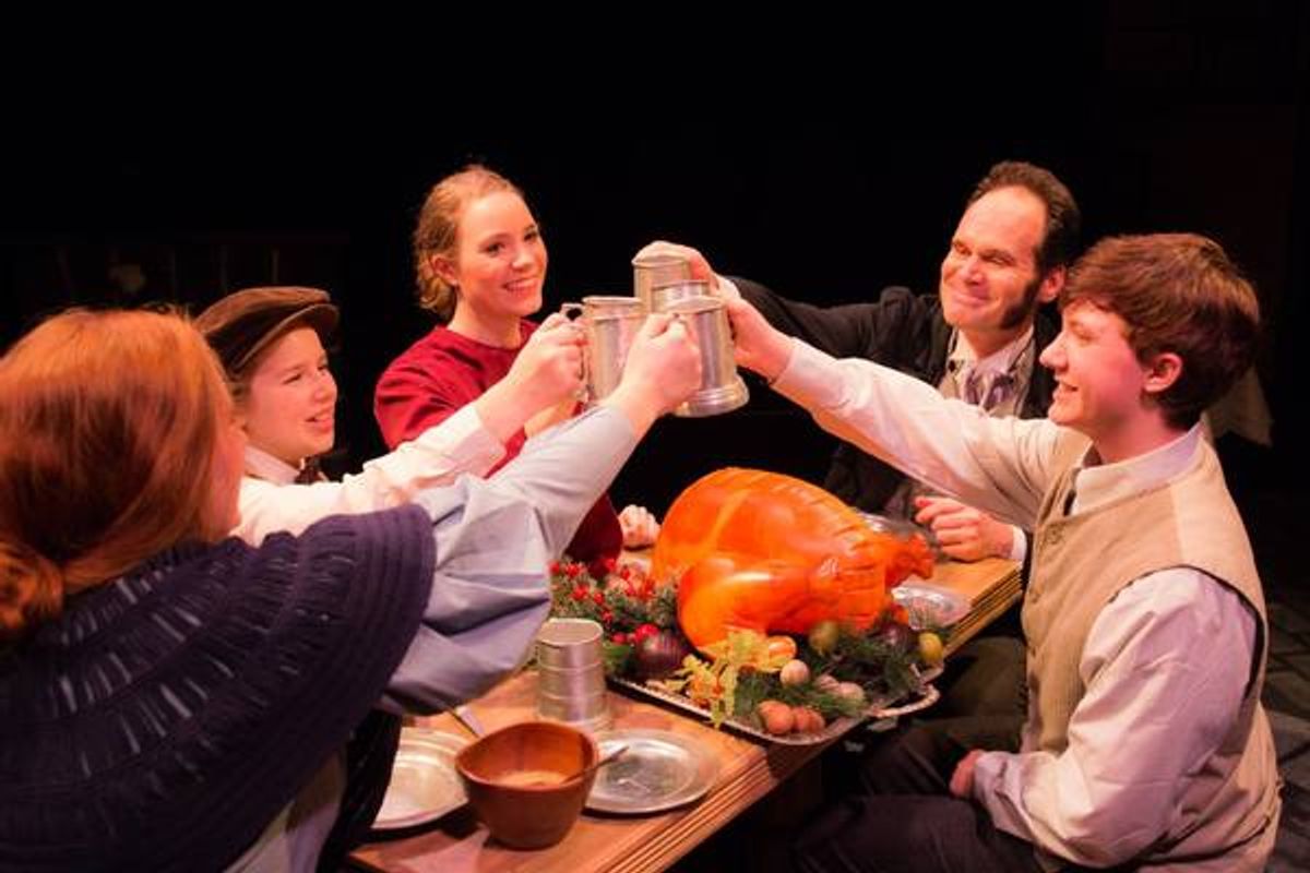 SCOTT PINKSTON (Bob Crachett) and the Crachett Family from the Lakewood Playhouse Production of 'A CHRISTMAS CAROL'

AUDREY STOWE (Tiny Tim) and JOSEPH GRANT (Scrooge) from the Lakewood Playhouse Production of 'A CHRISTMAS CAROL'

 at 
