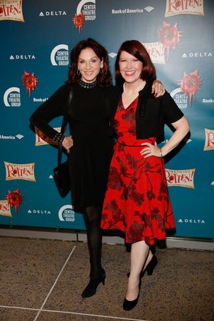 From left, actors Marilu Henner and Kate Flannery arrive for the opening night performance of "Something Rotten!" at Center Theatre Group/Ahmanson Theatre on Tuesday, November 21, 2017, in Los Angeles, California. (Photo by Ryan Miller/Capture Imaging) @ BroadwayWorld From left, actors Marilu Henner and Kate Flannery arrive for the opening night perfor Photo