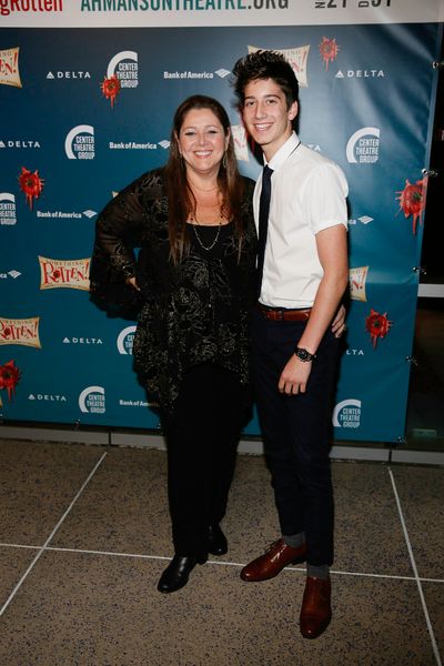 Actors Camryn Manheim and Milo Manheim arrive for the opening night performance of "S Photo