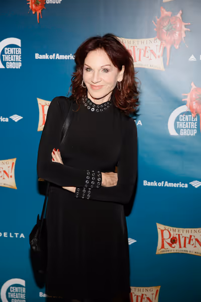 Actor Marilu Henner arrives for the opening night performance of "Something Rotten!"  Photo