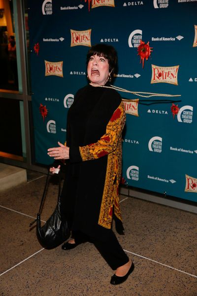 Actor Jo Anne Worley arrives for the opening night performance of "Something Rotten!" Photo