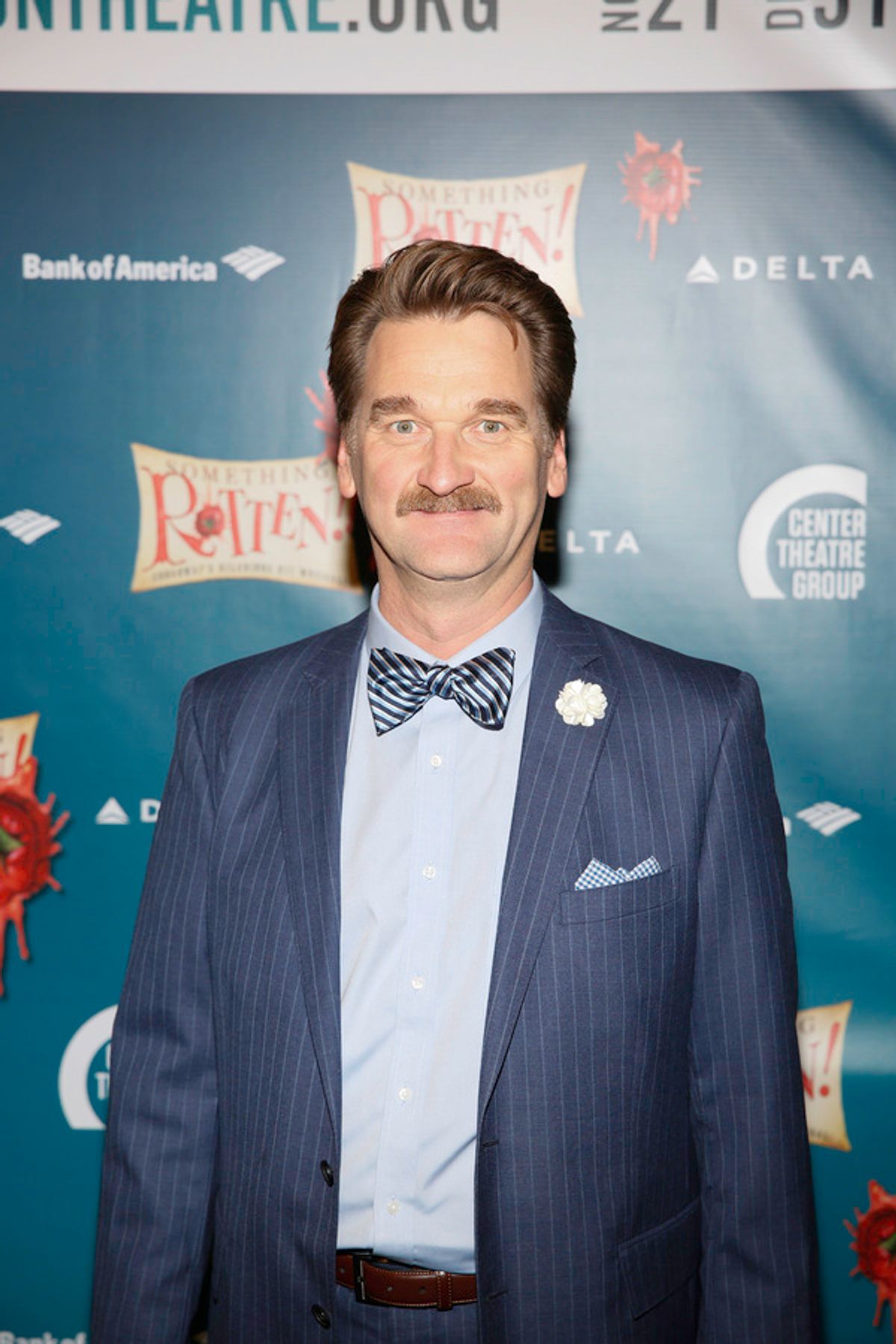 Actor Pete Gardner arrives for the opening night performance of 'Something Rotten!' at Center Theatre Group/Ahmanson Theatre on Tuesday, November 21, 2017, in Los Angeles, California. (Photo by Ryan Miller/Capture Imaging) at 