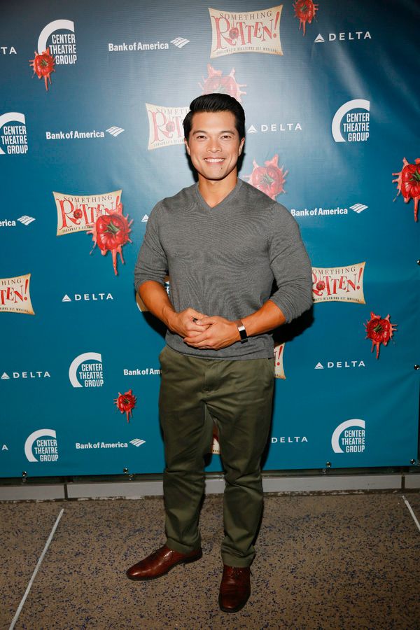 Actor Vincent Rodriguez III arrives for the opening night performance of 