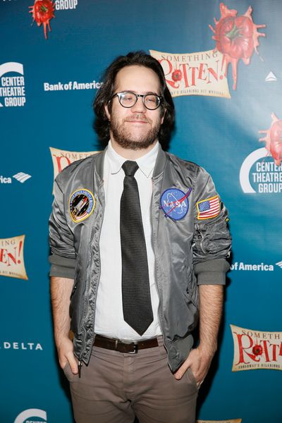 Actor Ely Henry arrives for the opening night performance of "Something Rotten!" at C Photo