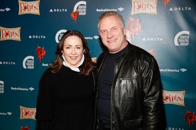 Actors Patricia Heaton and David Hunt arrive for the opening night performance of "So Photo