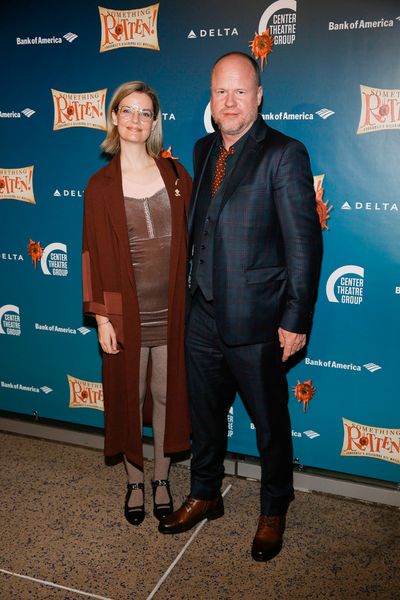 Guest and director Joss Whedon arrive for the opening night performance of "Something Photo