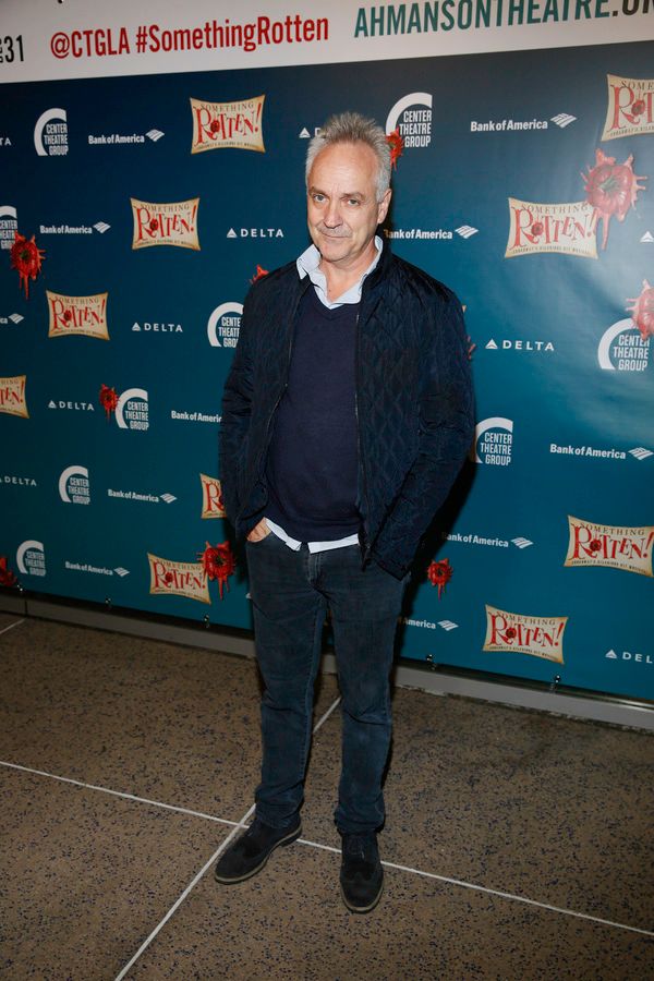 Actor Joe Pacheco arrives for the opening night performance of 
