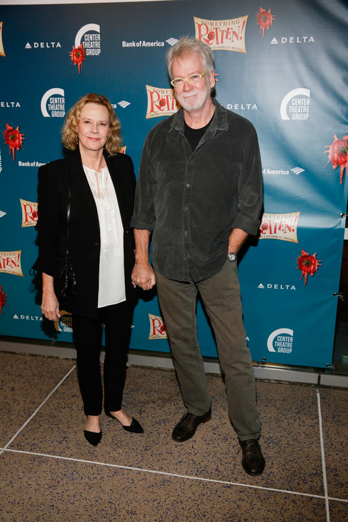 Actor JoBeth Williams and director John Pasquin arrive for the opening night performance of 'Something Rotten!' at Center Theatre Group/Ahmanson Theatre on Tuesday, November 21, 2017, in Los Angeles, California. (Photo by Ryan Miller/Capture Imaging) at 