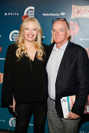 Actor Melissa Peterman and John Brady arrive for the opening night performance of "So Photo