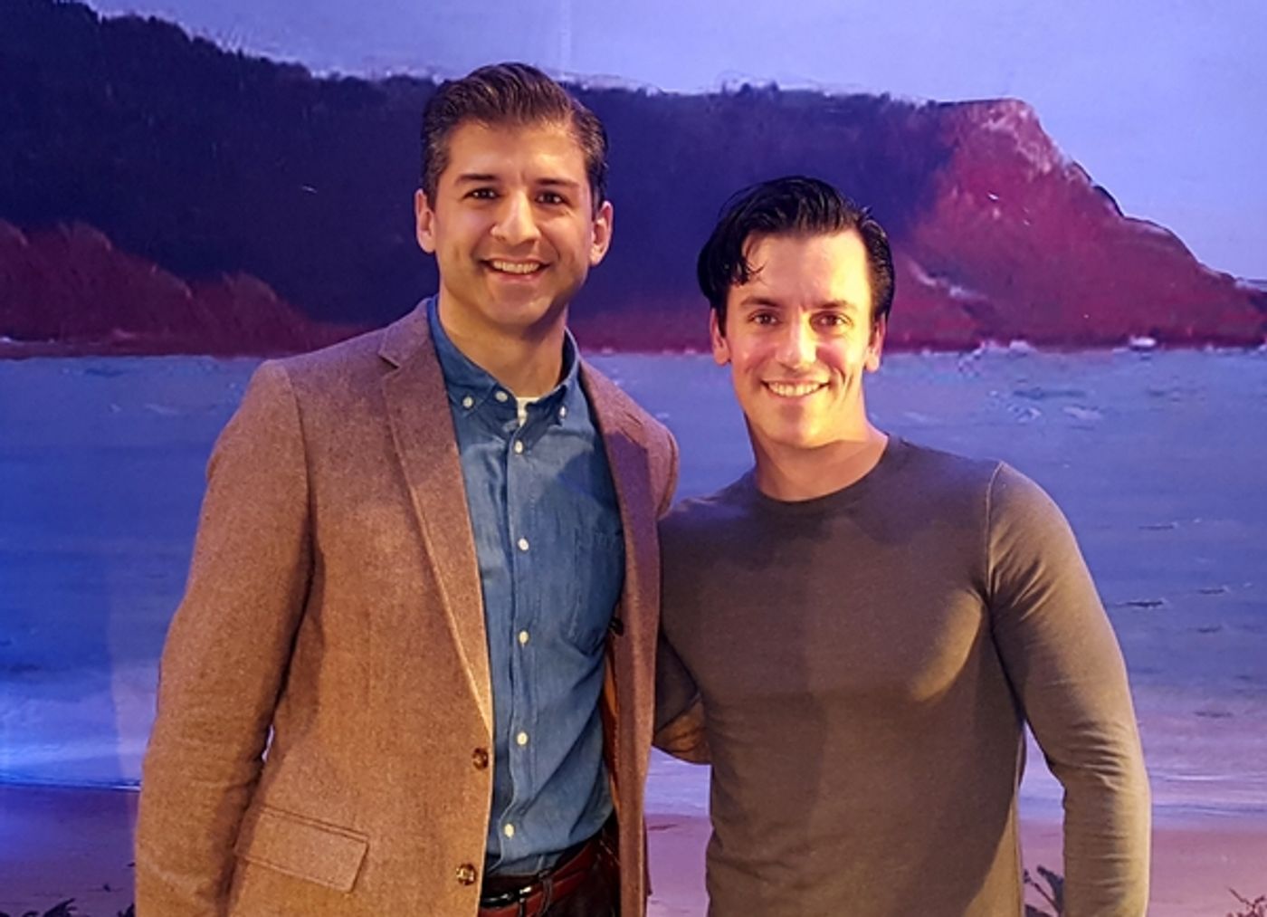 Photo Flash: Tony Yazbeck Visits Broadway Buddies in THE NEW WORLD at Bucks County Playhouse  Image