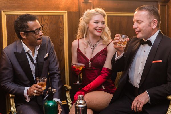 David Hayes (Sammy Davis Jr), Joanna Walters and Garrett Phillips (Frank Sinatra) Photo