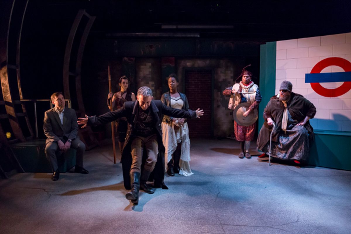 Know presents NEVERWHERE - LtoR Rory Sheridan-Jordan Trovillion-Jeremy Dubin-Ernaisja Curry-Andrew Ian Adams-Chris Wesselman-Photo by Mikki Schaffner at 