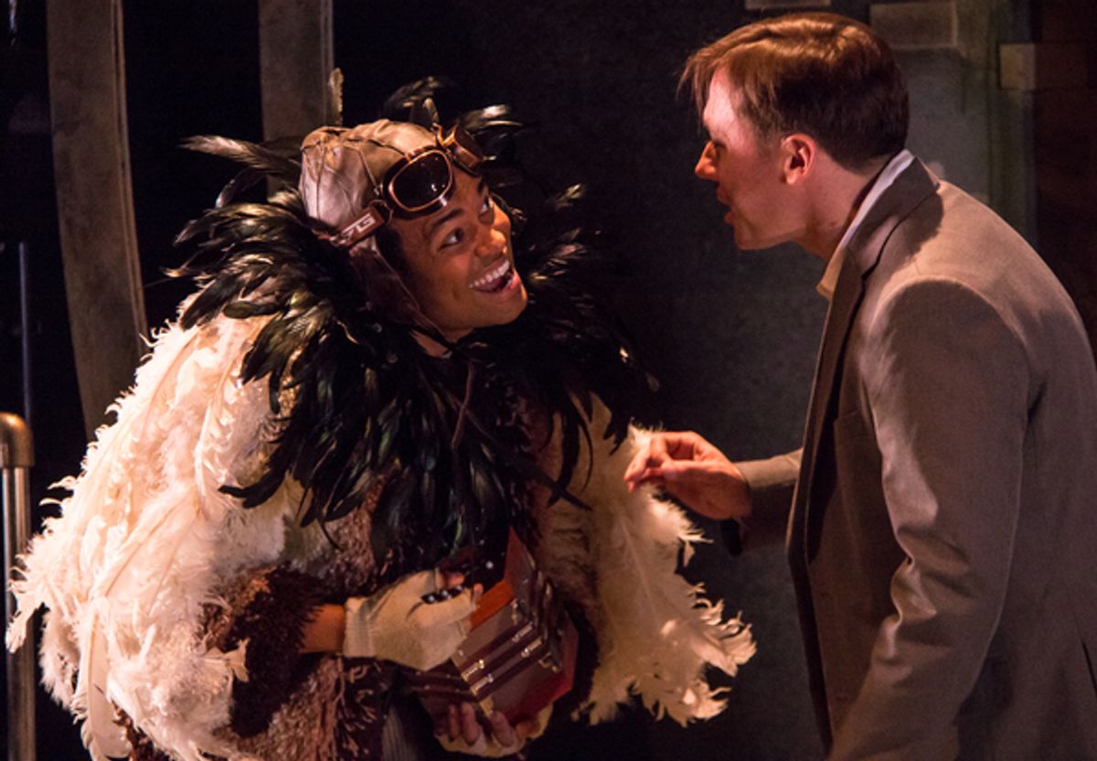 Andrew Ian Adams as Old Bailey - Rory Sheridan as Richard Mayhew - Photo by Dan R. Winters at 