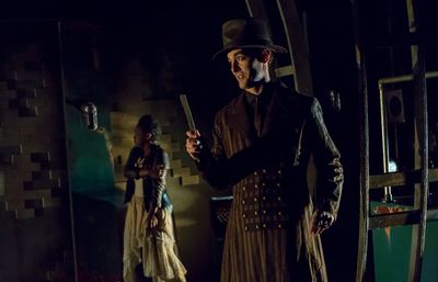 Know Theatre presents NEVERWHERE - Ernaisja Curry as Door - Dylan Shelton as Mr. Vand Photo