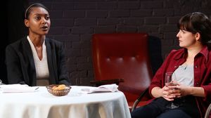 Courtney G. Williams (as Katelyn), Caitlin Morris (as Laura) @ BroadwayWorld Courtney G. Williams (as Katelyn), Caitlin Morris (as Laura) Photo