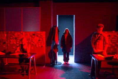 Jennifer Morris (as Kate), Crystal Finn (as Sherri), Adam Green (as Mark) Photo