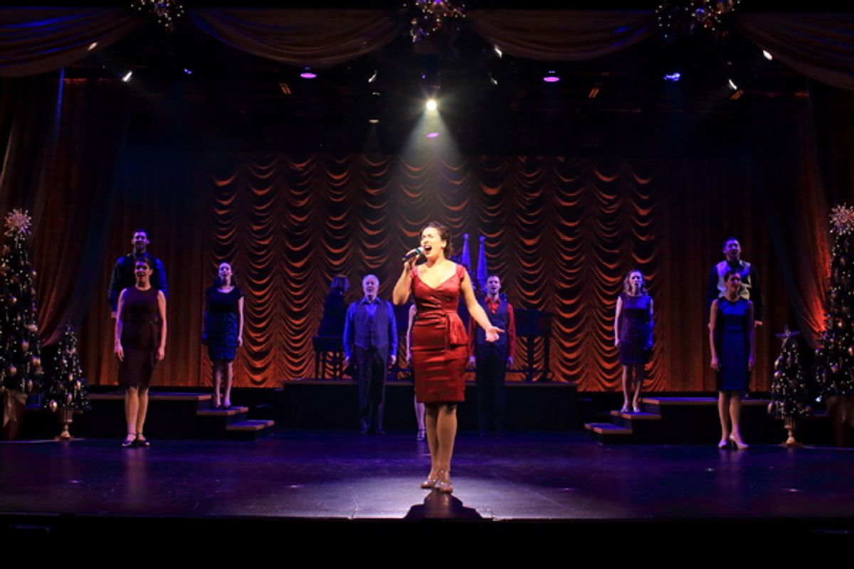 Erin Rubico and the cast of A Flat Rock Playhouse Christmas at 
