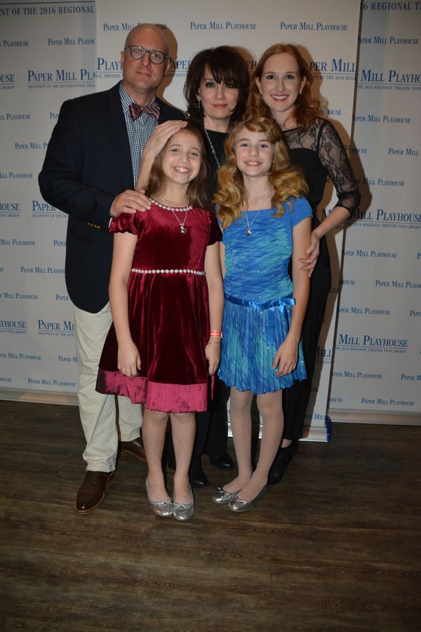 Christopher Sieber, Beth Leavel, Erin Mackey, Peyton Ella and Cassidy Pry Photo