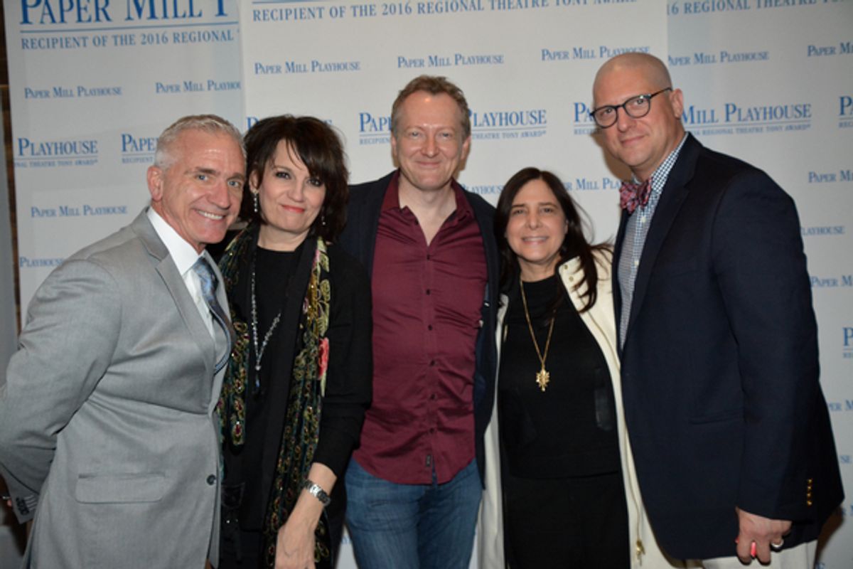 Mark S. Hoebee, Beth Leavel, Bob Martin, Dori Bernstein and Christopher Sieber at 