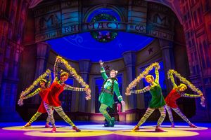 Erik Gratton as Buddy and the cast of ELF THE MUSICAL @ BroadwayWorld Erik Gratton as Buddy and the cast of ELF THE MUSICAL Photo