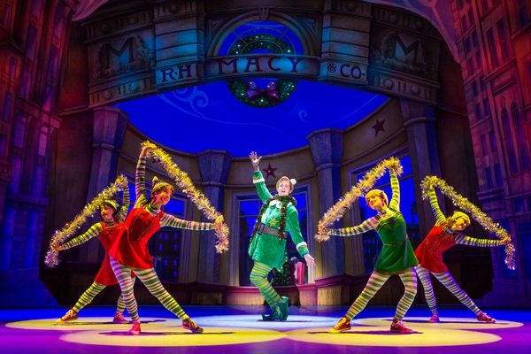 Erik Gratton as Buddy and the cast of ELF THE MUSICAL Photo
