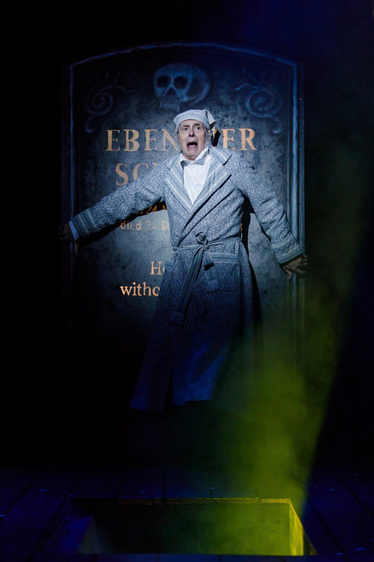 Steve Hendrickson as Scrooge at 