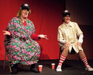 Susan Fowler (left) and Susan Blair (right) help ring in the holidays weekends Dec. 1 Photo