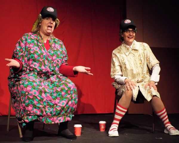 Susan Fowler (left) and Susan Blair (right) help ring in the holidays weekends Dec. 1 Photo