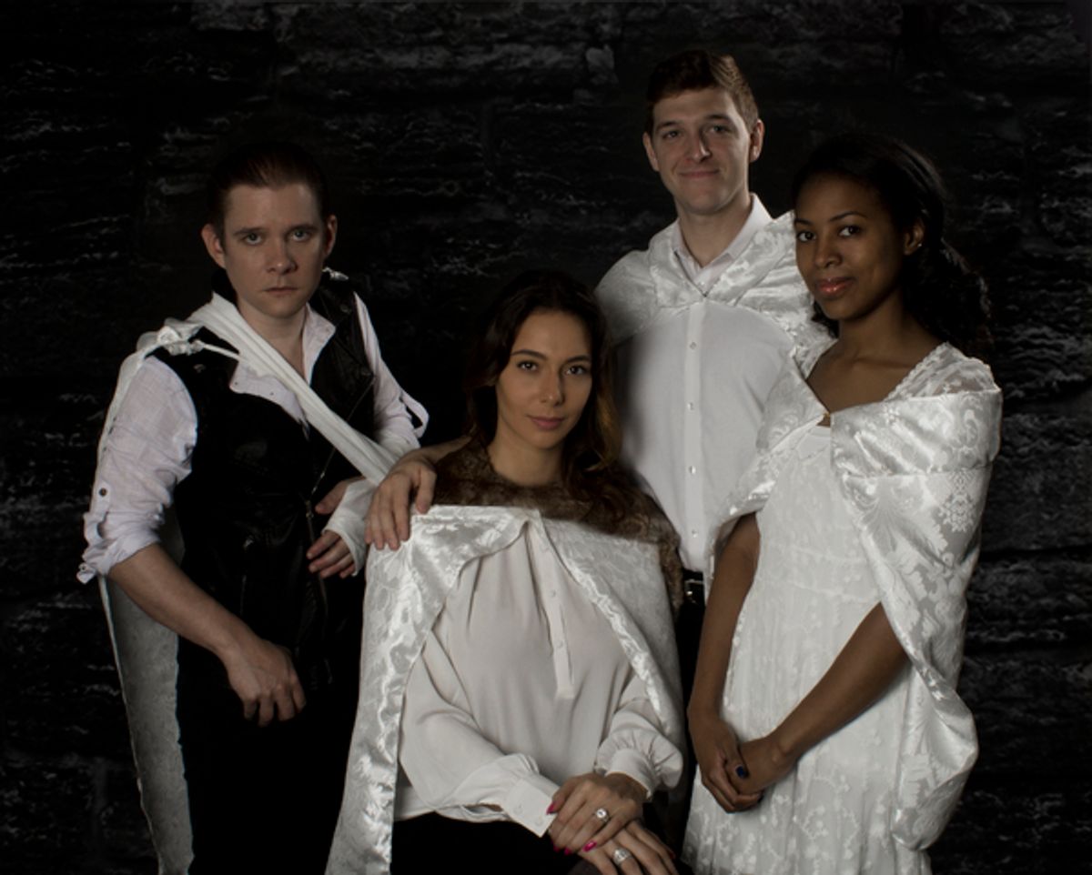 Left to Right: Jonathan Emerson, Natalia Cuevas, Nick Grabowski, Jordan Cobb
 at 