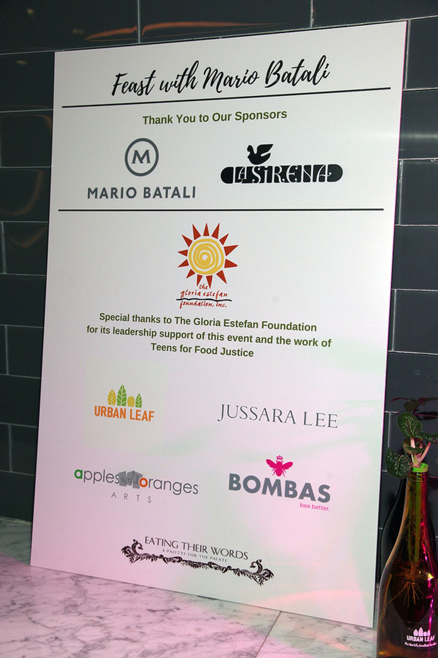 Photo Flash: Gloria Estefan, Richard Kind, Mario Batali and More at Teens for Food Justice's FEAST  Image