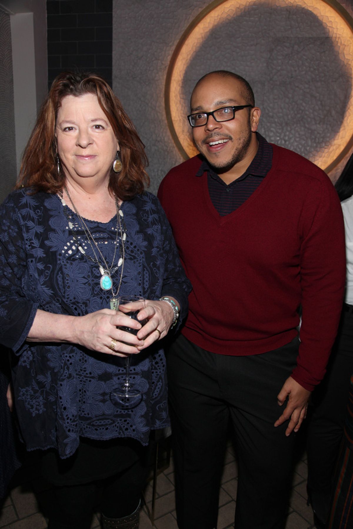 Playwrights Theresa Rebeck and Aurin Squire at 