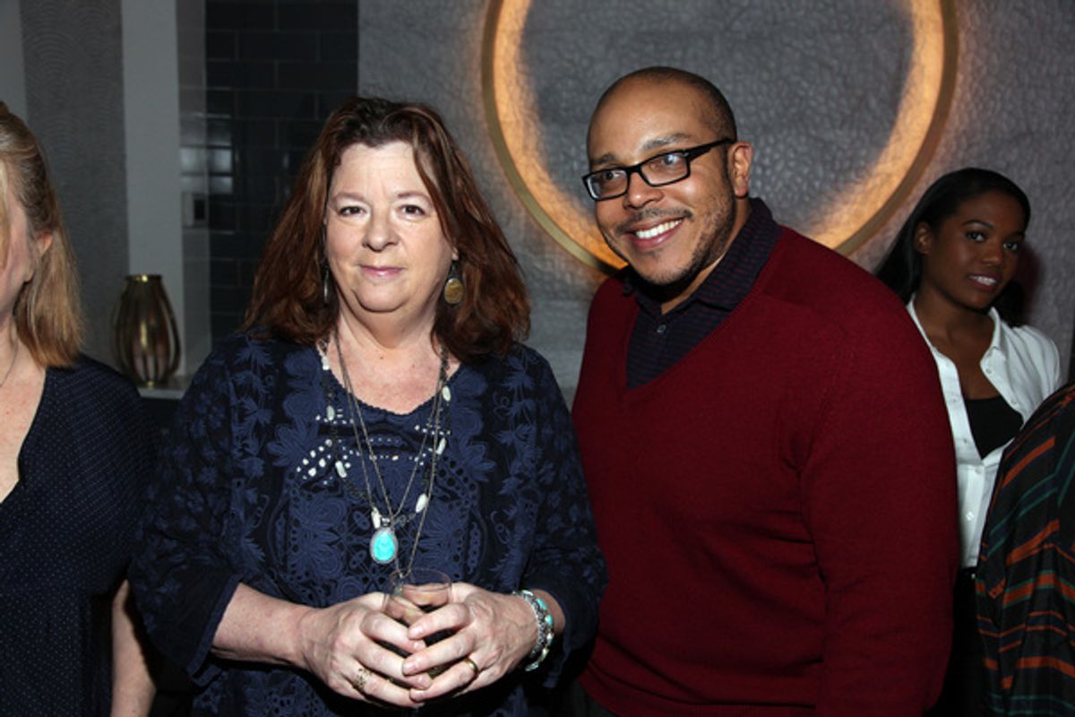 Playwrights Theresa Rebeck and Aurin Squire at 