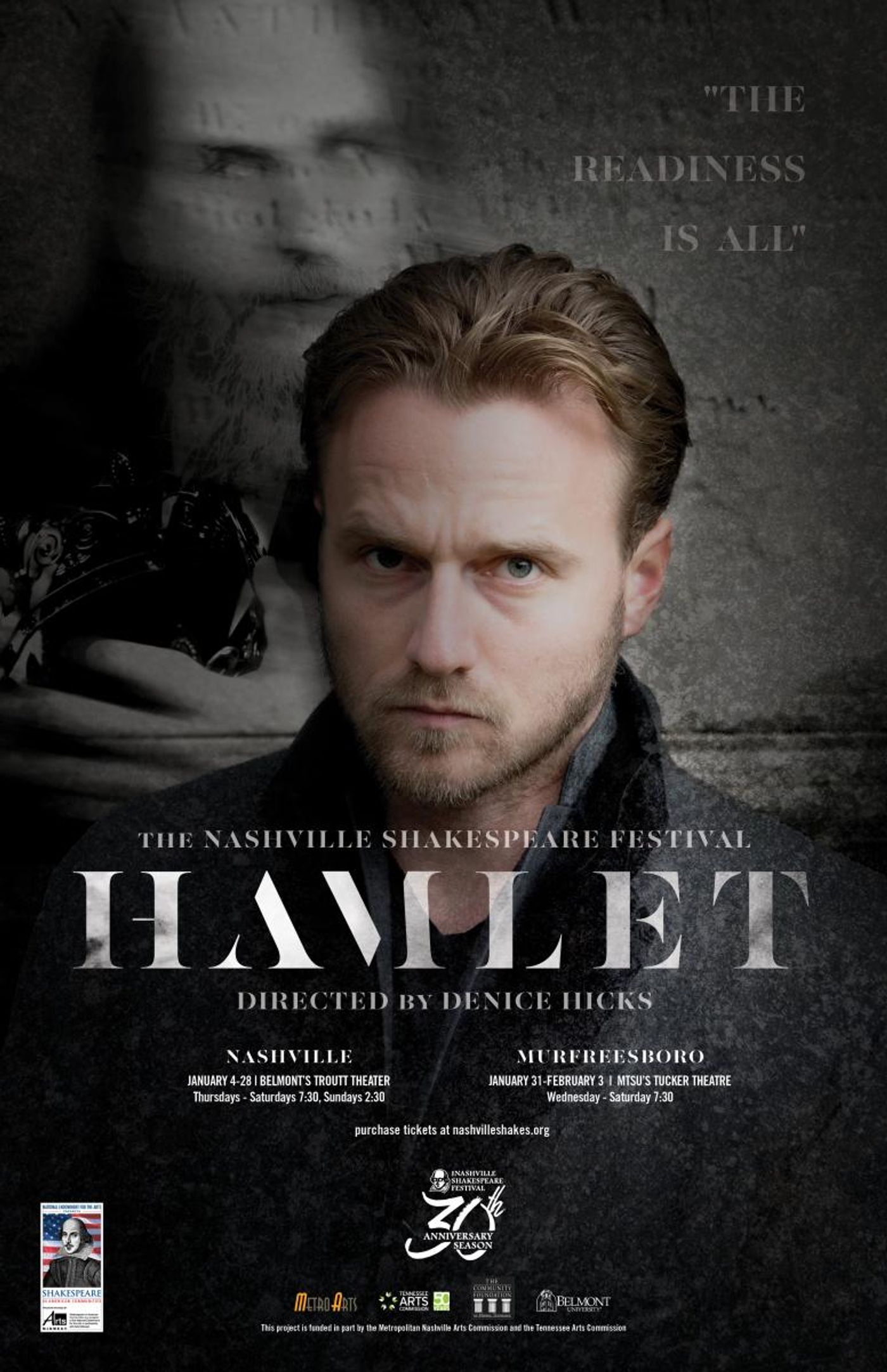 Nashville Shakes Offers New Year's Eve 'Sneak Peek' at 2018's HAMLET  Image