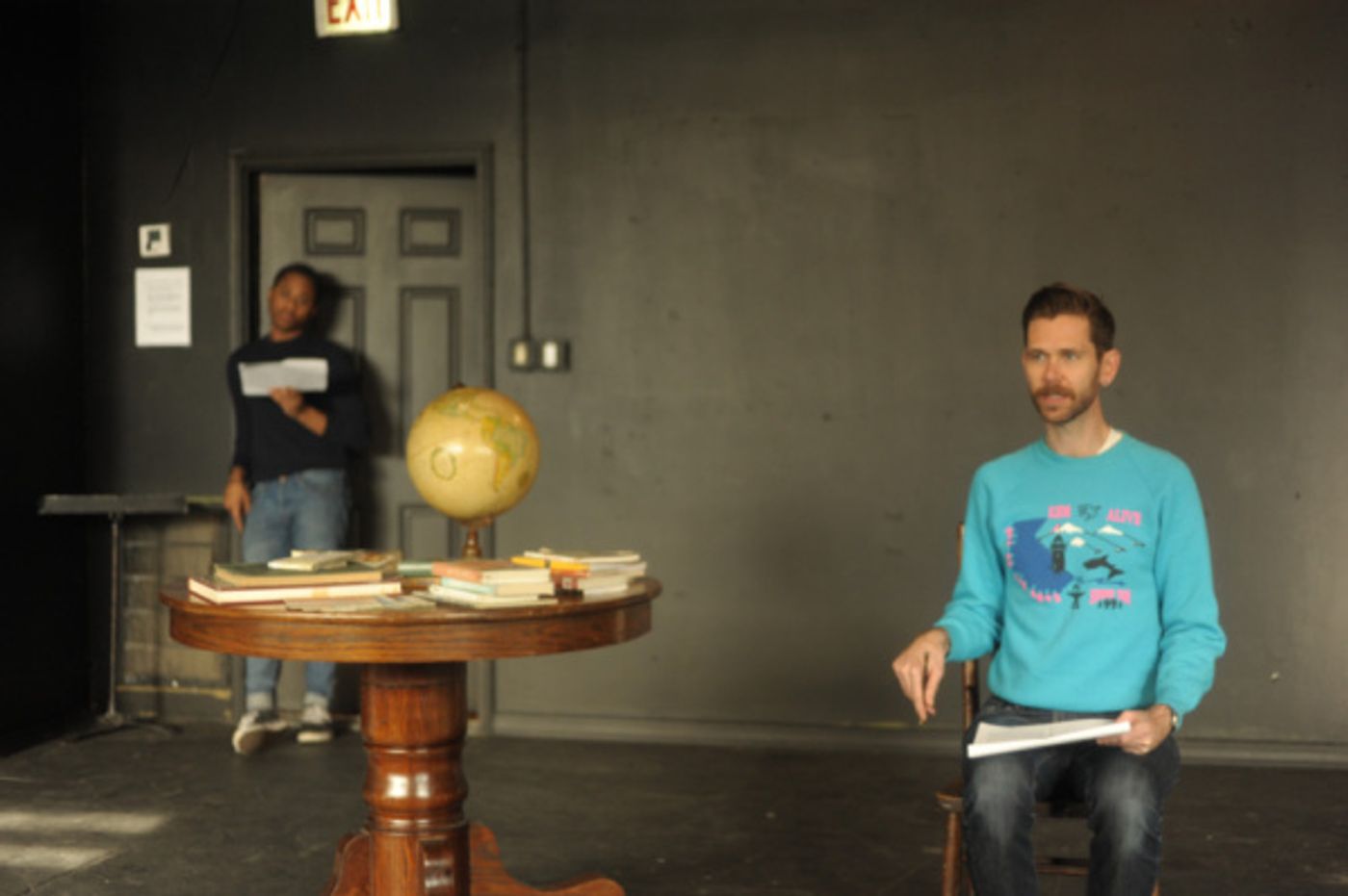 Photo Flash: In Rehearsal with Philip Dawkins and Daniel Kyri for 25th Anniversary Staged Reading of Lonely Planet  Image