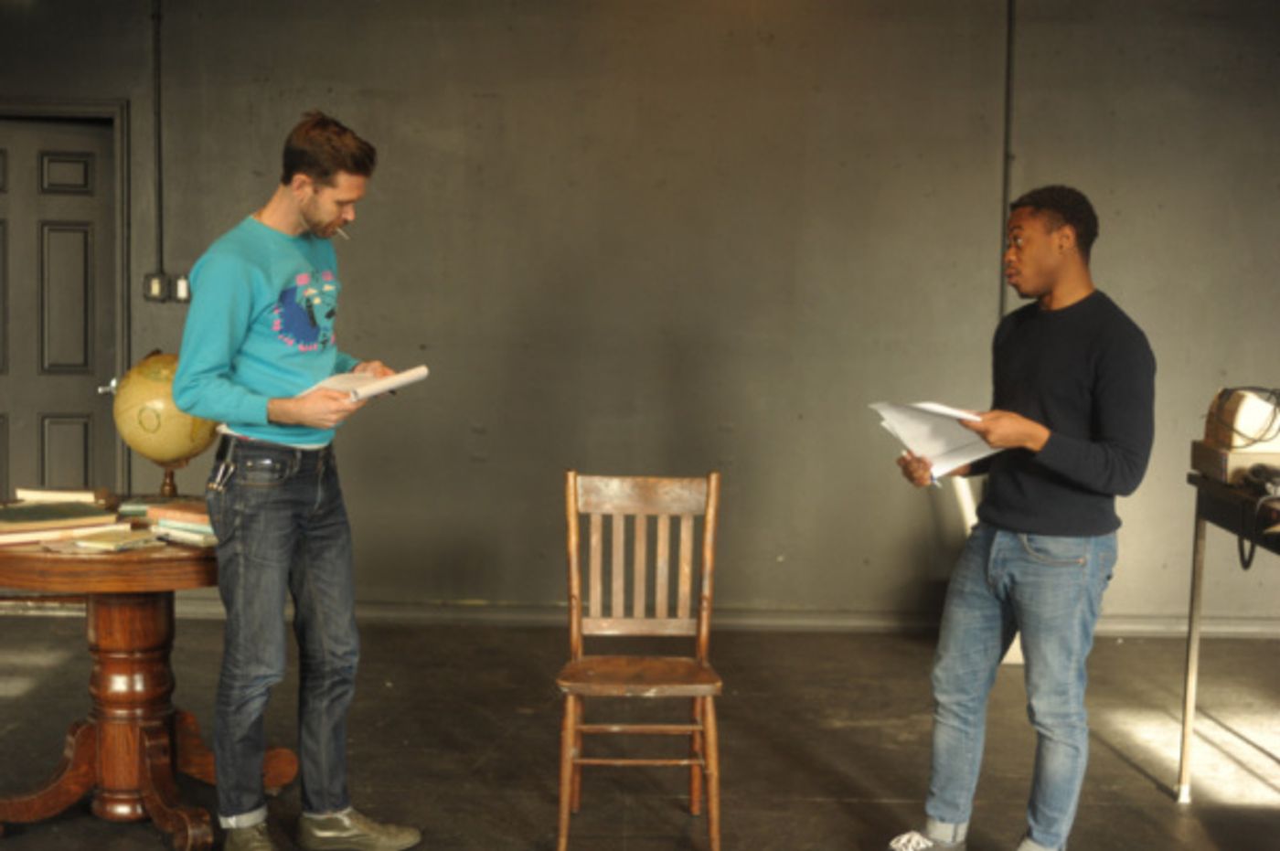 Photo Flash: In Rehearsal with Philip Dawkins and Daniel Kyri for 25th Anniversary Staged Reading of Lonely Planet  Image