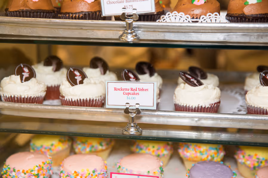 Photo Flash: The Rockettes Unveil 'Rockette Red Velvet' Cupcake at Magnolia Bakery Image
