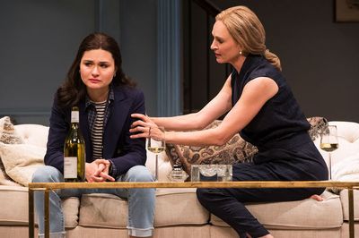 Phillipa Soo as 'Rebecca' and Uma Thurman as 'Chloe' Photo