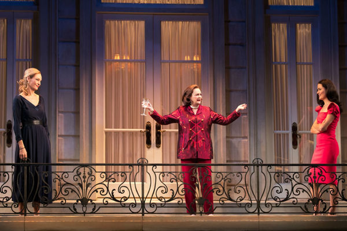 Uma Thurman as 'Chloe', Blair Brown as 'Jeanette' and Phillipa Soo as 'Rebecca' at 